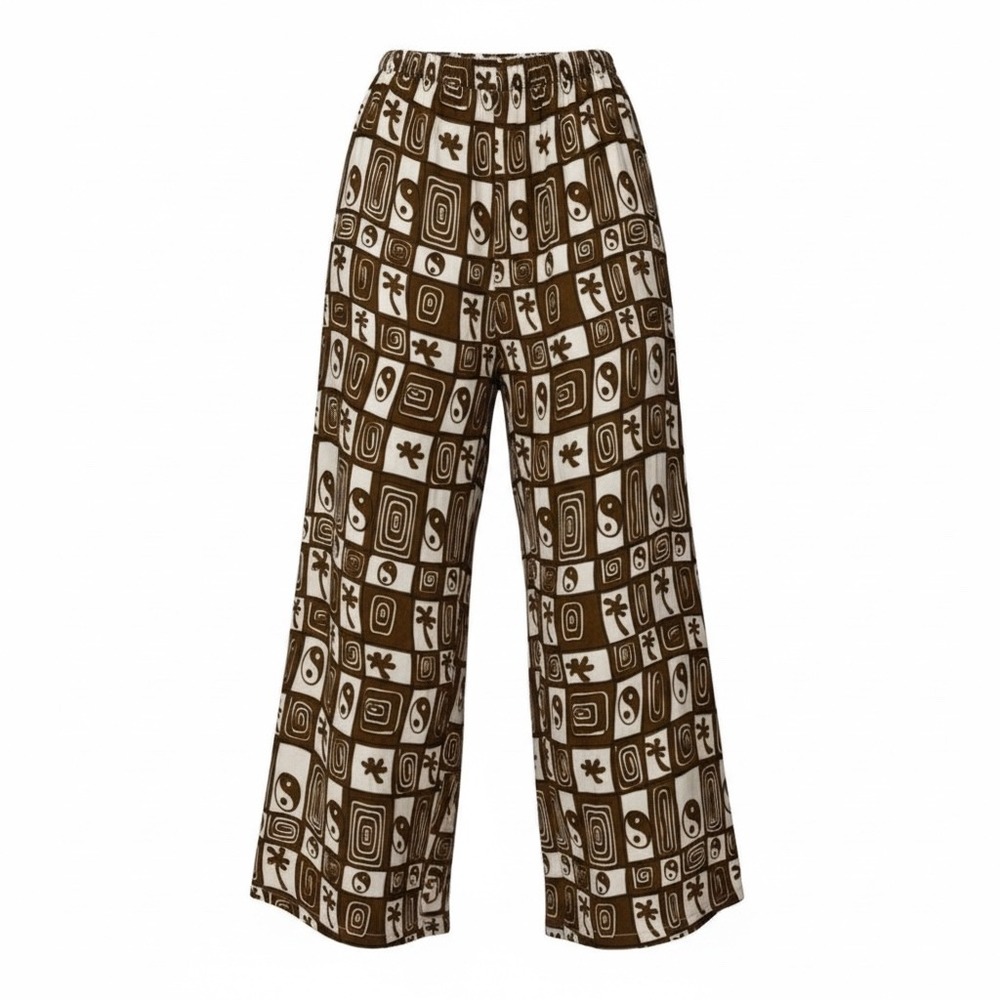 Salty Shreds Wide Leg Hemp and cotton Pants Size Medium